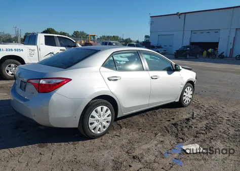 2015 Toyota Corolla Le z USA, uszkodzony, nr VIN 2T1BURHEXFC480595
